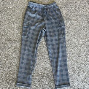 Missguided Gray Checkered Pants